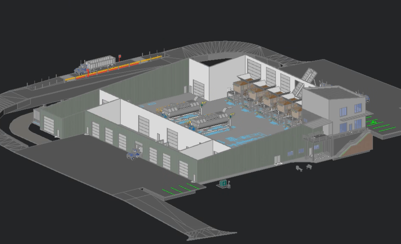 Georgia receiving-facility under construction.